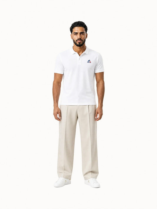 Essential Polo SS No1 M New Optical White