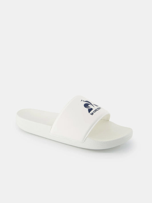 Slide Optical White Dress Blue
