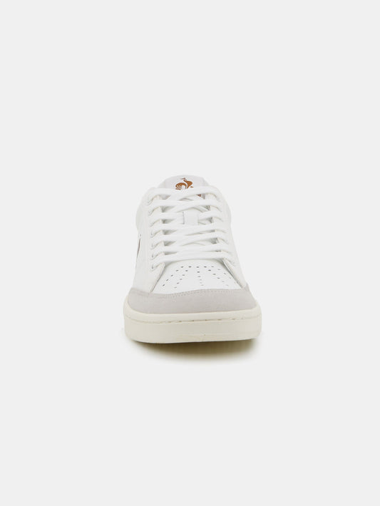 Courtnet Leather and Suede City Sneakers White Gingerbread