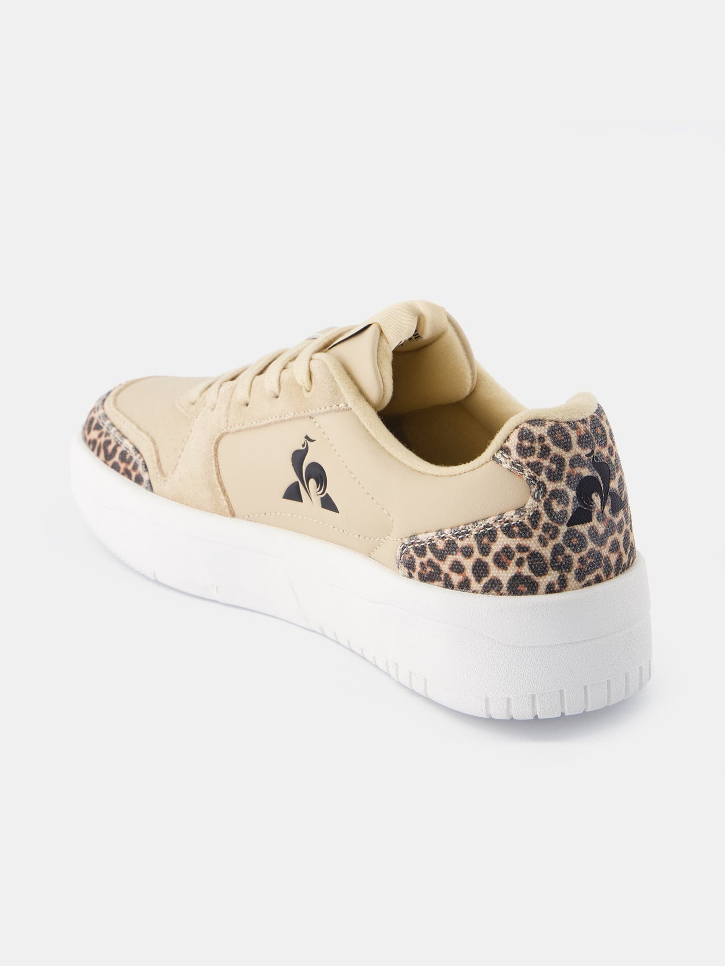 LCS Billie Leather Wedge Sneakers Frost Beige