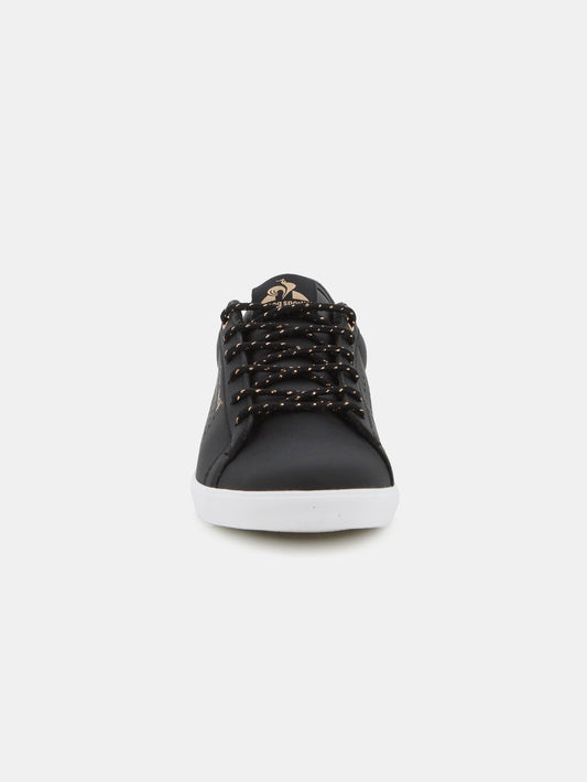 Lucie Leather City Sneakers Black Rose Gold