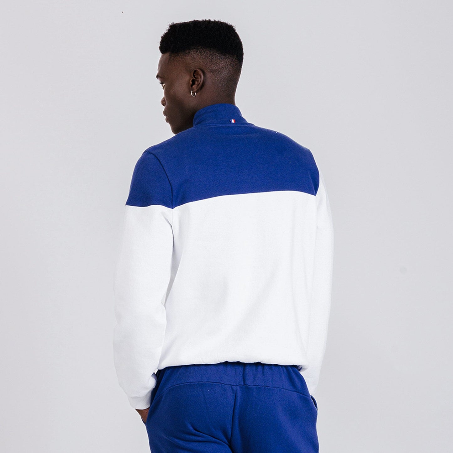 Essential Tone on Tone Zip Sweatshirt