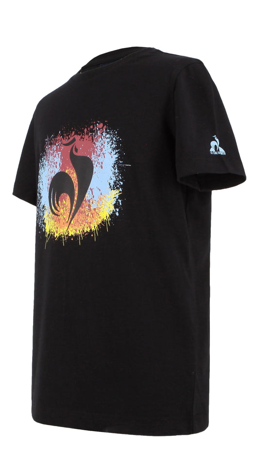 Graphic Tee SS No 3 Kids Black - Le Coq Sportif