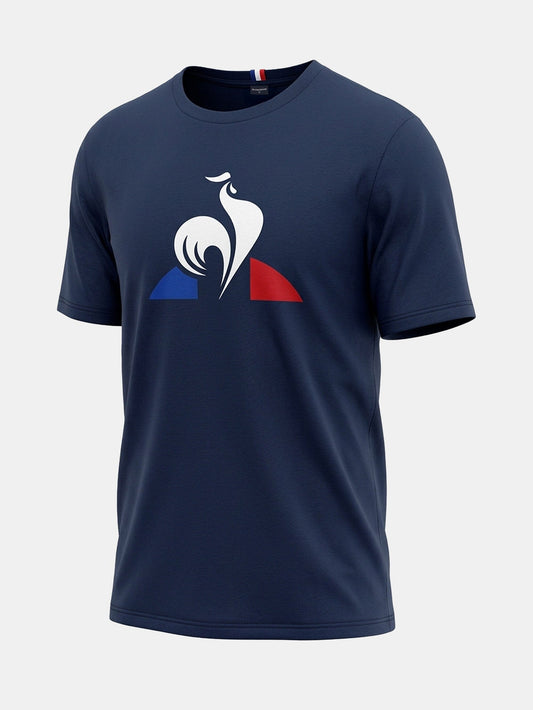 Tricolour Cotton Jersey T-shirt 1 - Le Coq Sportif