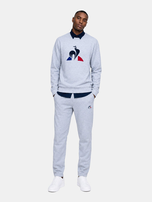 Tricolour Fleece Sweatshirt Light Grey