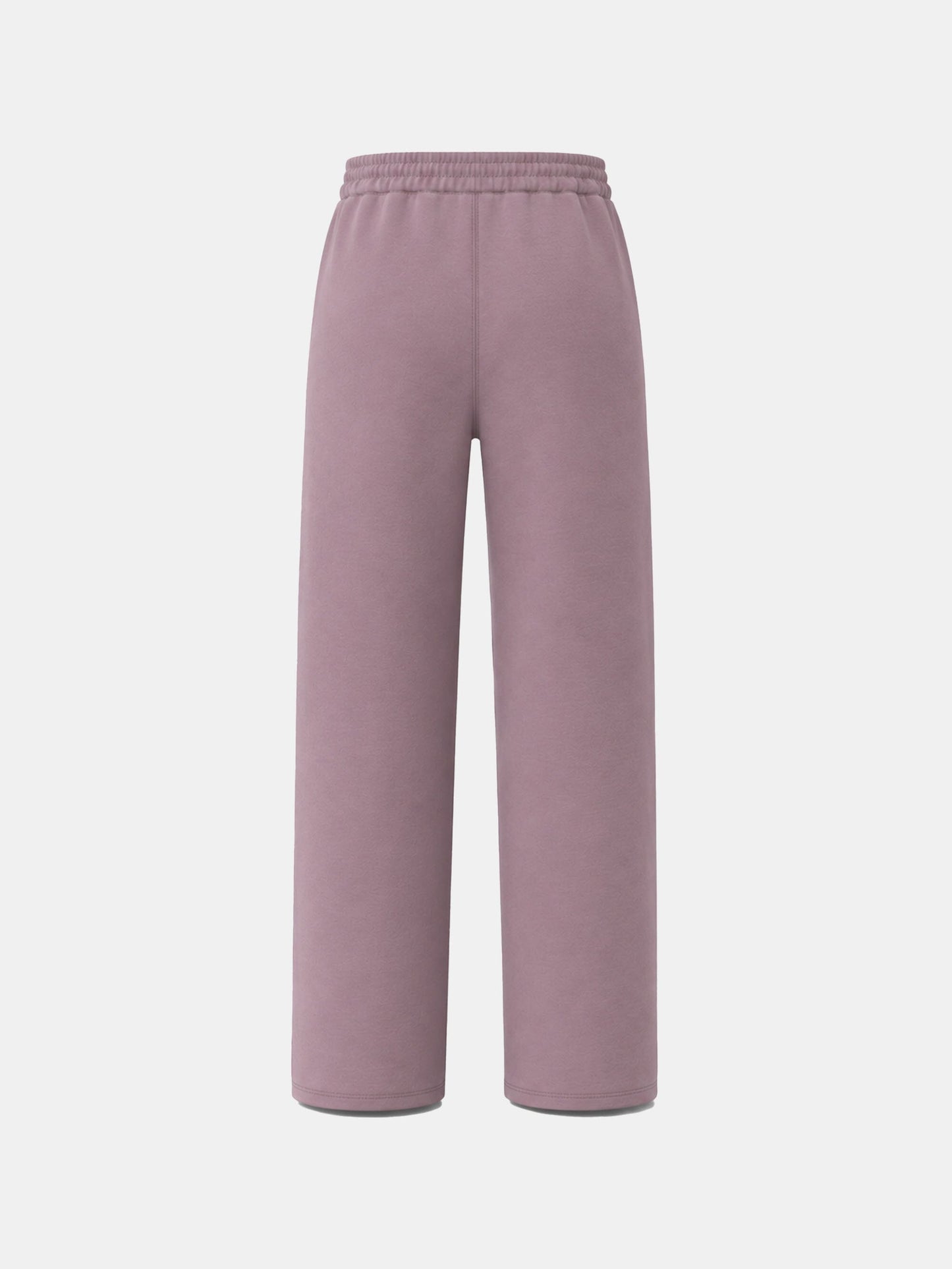Kids Tone-on-Tone Straight Trousers Mauve