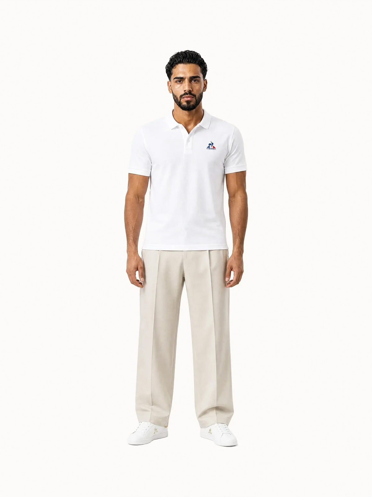 Essential Polo SS No1 M New Optical White