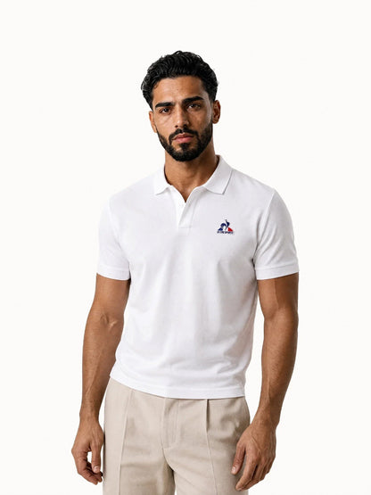 Essential Polo SS No1 M New Optical White