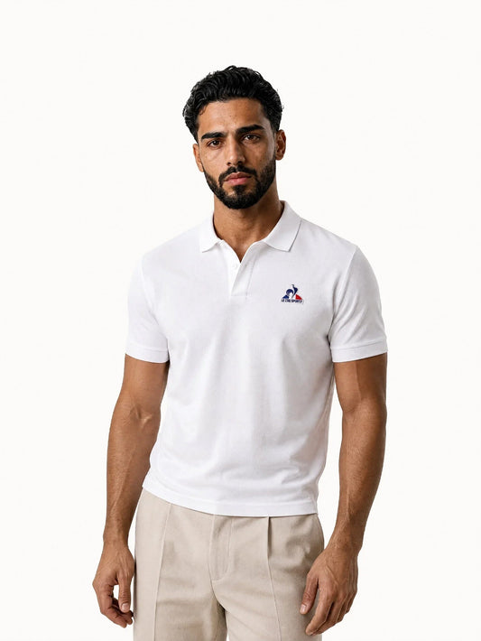 Essential Polo SS No1 M New Optical White