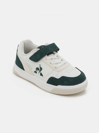 Court Breaker Pre School Sneakers Optical White Green - Le Coq Sportif