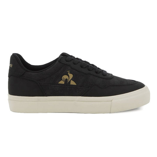 Ollie Waxy Canvas Sneakers Black Gold