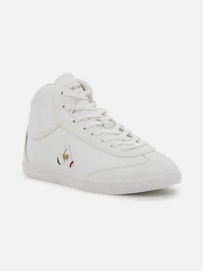 Provencale 11 Mid Craft PU Sneakers Grade School White Gold - Le Coq Sportif