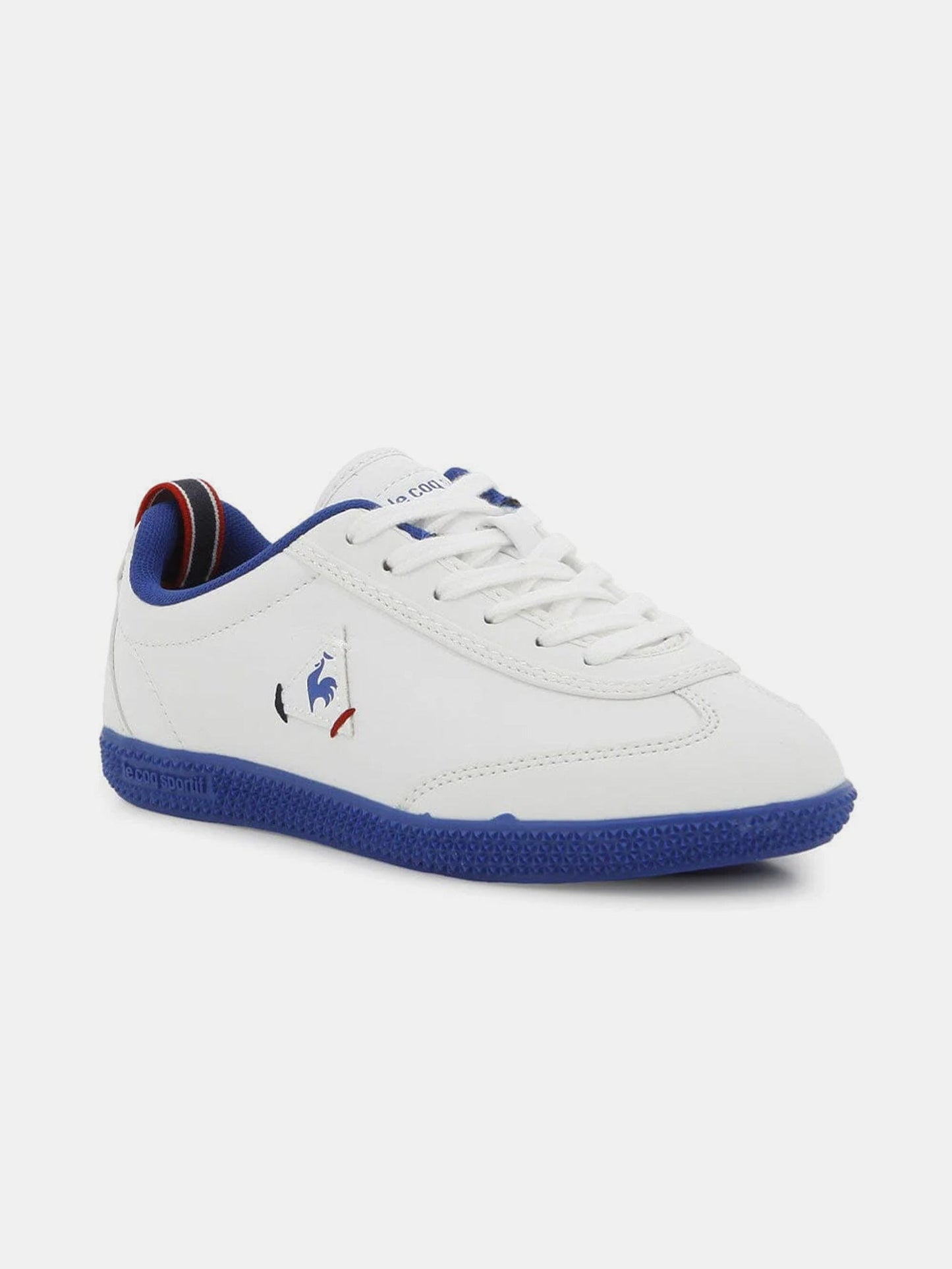 Provencale 11 Low Craft PU Pre-School White Snorkel Blue Sneakers - Le Coq Sportif
