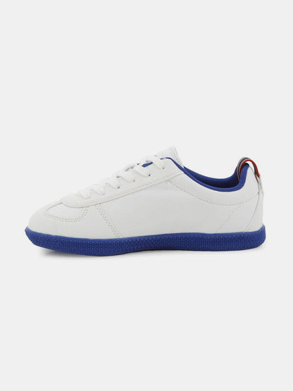Provencale 11 Low Craft PU Pre-School White Snorkel Blue Sneakers - Le Coq Sportif