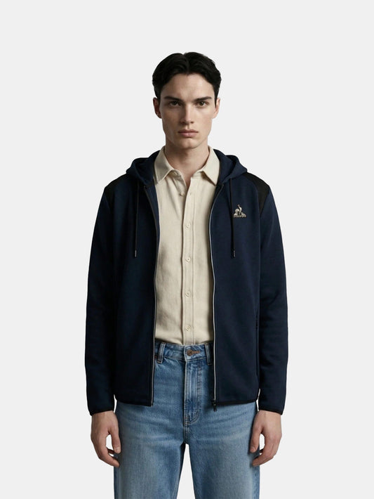 Coq d'Argent Zip-Up Hooded Jacket - Le Coq Sportif