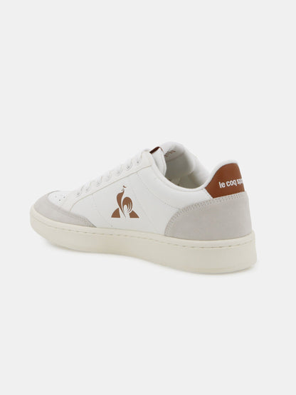 Courtnet Leather and Suede City Sneakers White Gingerbread