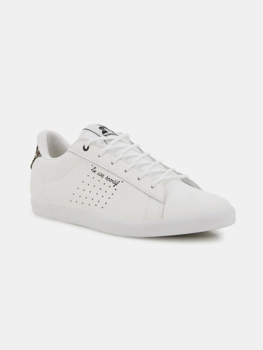 Lucie Leather City Sneakers White Croissant