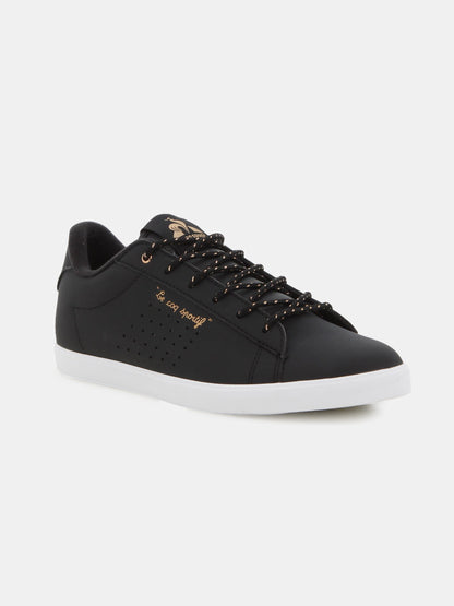 Lucie Leather City Sneakers Black Rose Gold