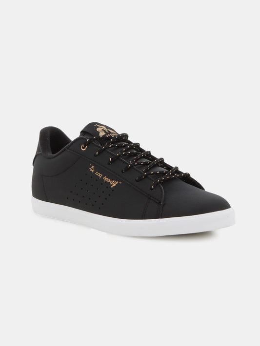 Lucie Leather City Sneakers Black Rose Gold