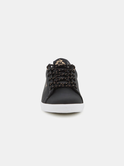 Lucie Leather City Sneakers Black Rose Gold