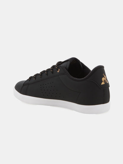Lucie Leather City Sneakers Black Rose Gold