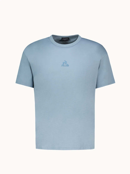 Fleece Tee SS Relax No1 M Ashley Blue - Le Coq Sportif