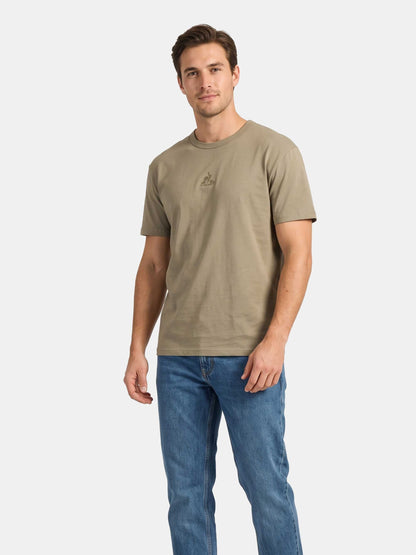 Fleece Tee SS Relax No1 M Chinchilla - Le Coq Sportif
