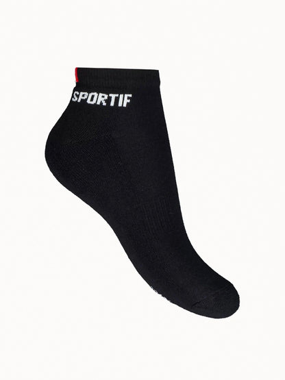 Essential No Show Socks X3 No1 Black