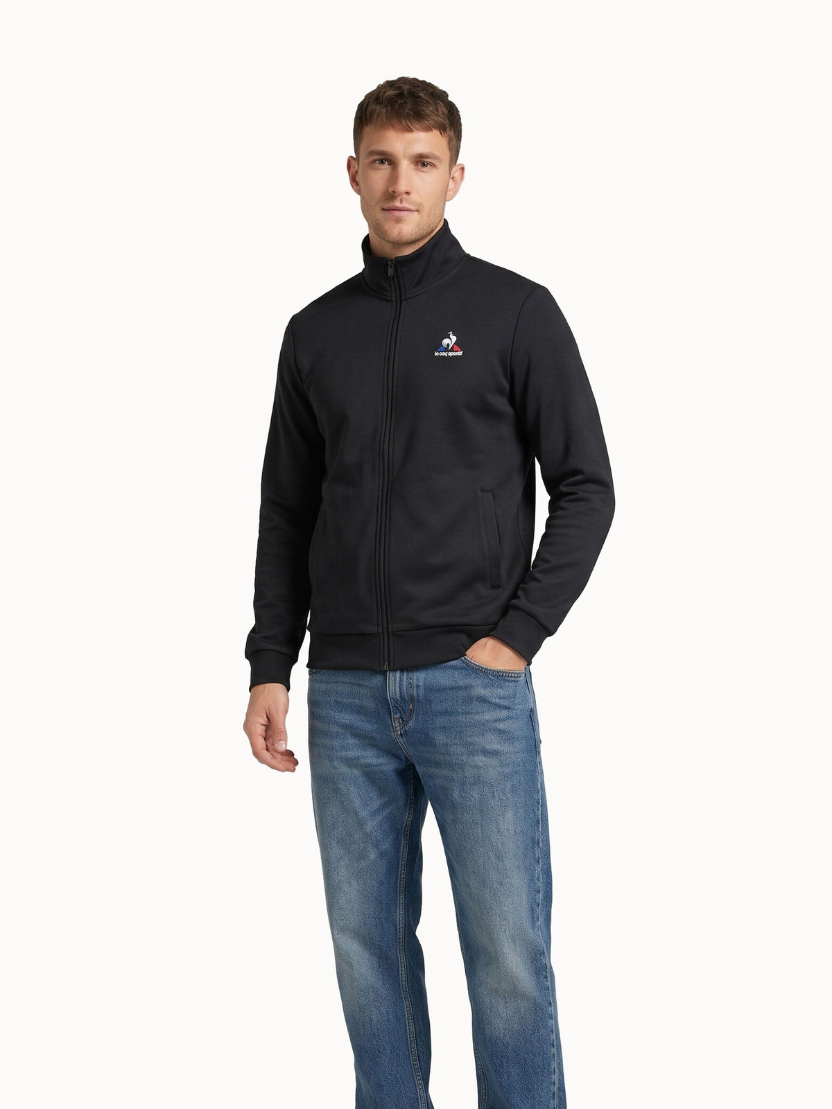 SA Essential Full Zip Sweat No1 M Black