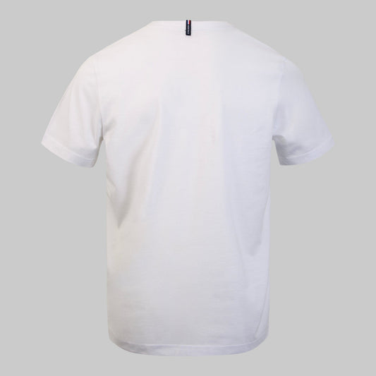 ESS V-NECK TEE SS No 4  M  Optical White