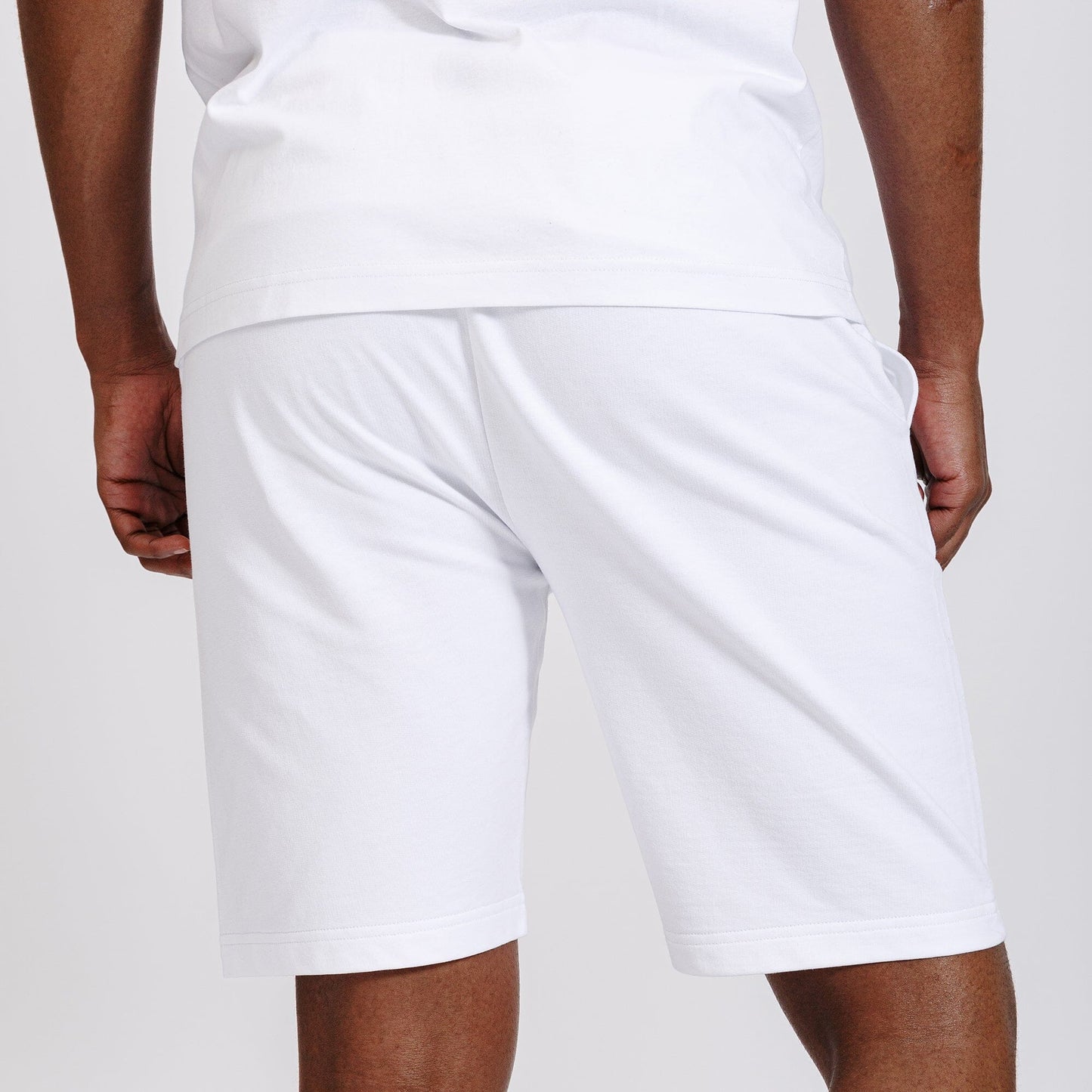 Essential Athleisure White Shorts