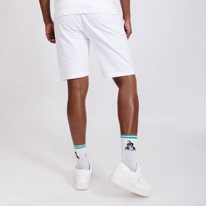 Essential Athleisure White Shorts