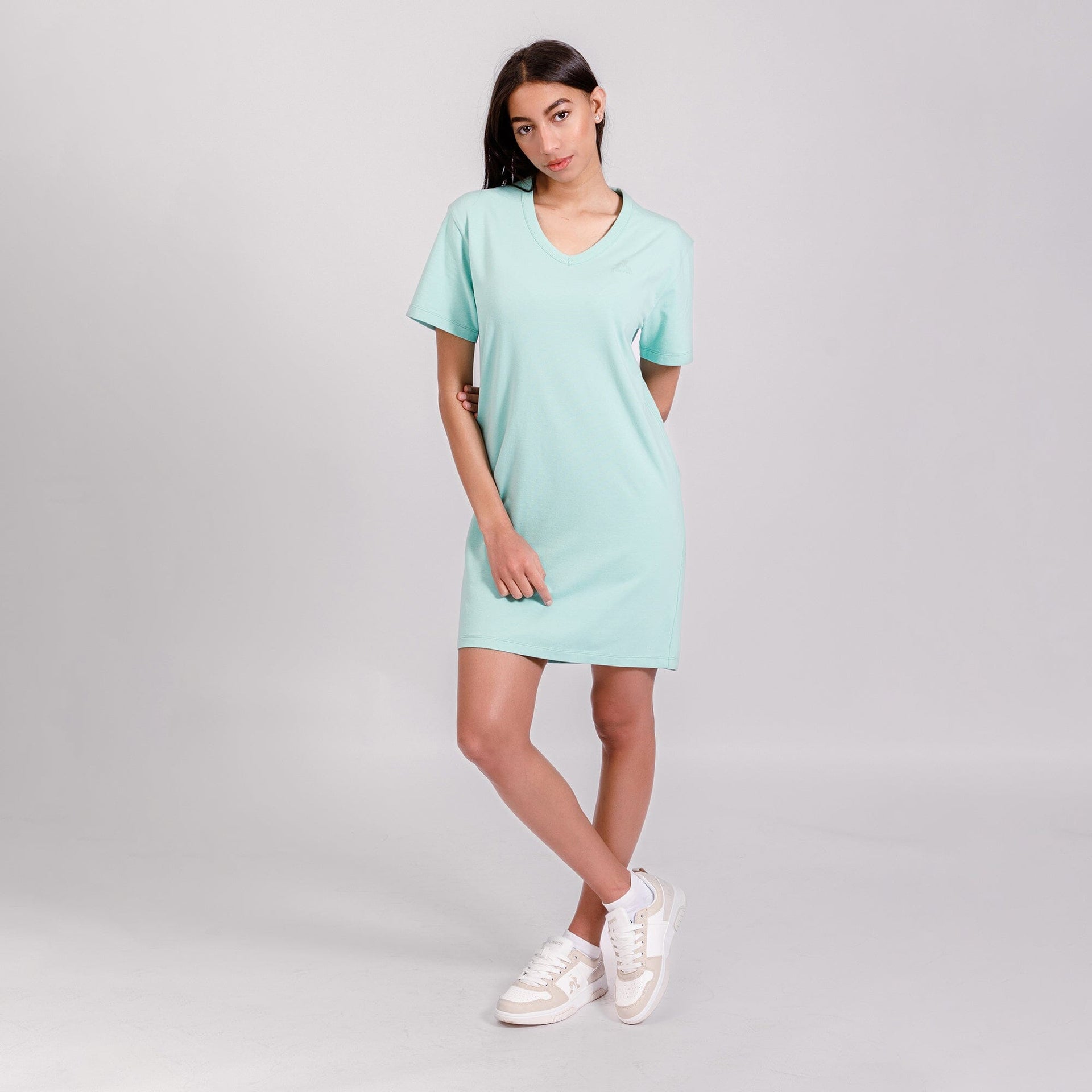 Ladies Dresses Robe Le Coq Sportif Essential Tone On Tone Shirt