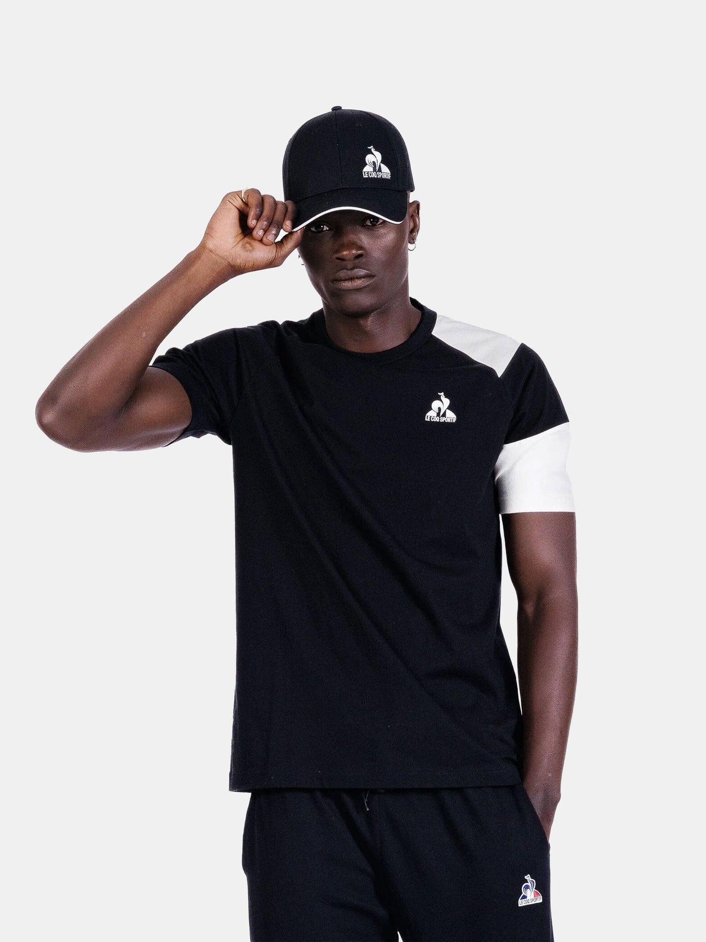 Heritage Raglan Tee No 4 Mens Black - Le Coq Sportif
