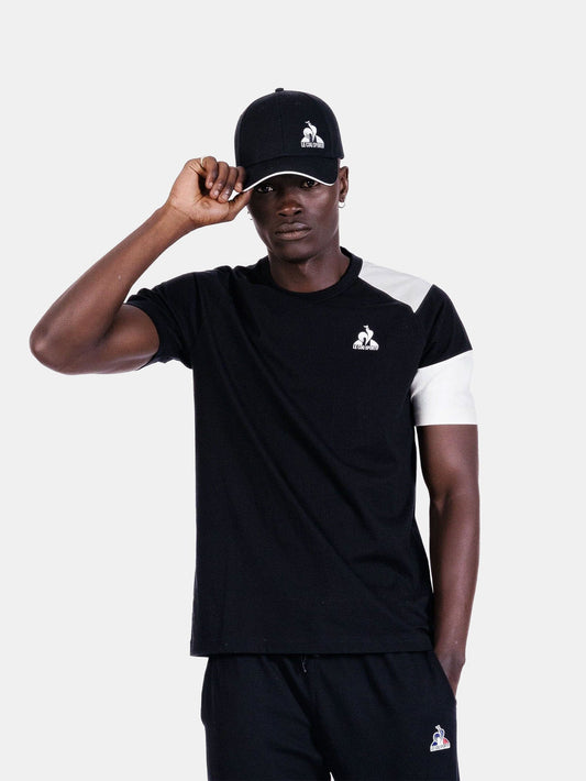 Heritage Raglan Tee No 4 Mens Black - Le Coq Sportif
