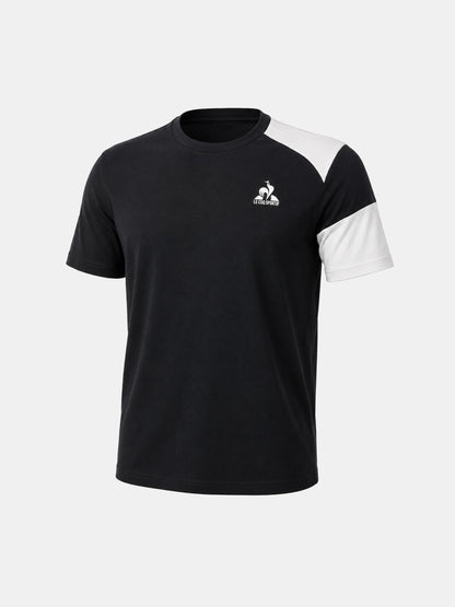 Heritage Raglan Tee No 4 Mens Black - Le Coq Sportif