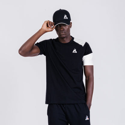 Heritage Raglan Tee No 4 Mens Black - Le Coq Sportif