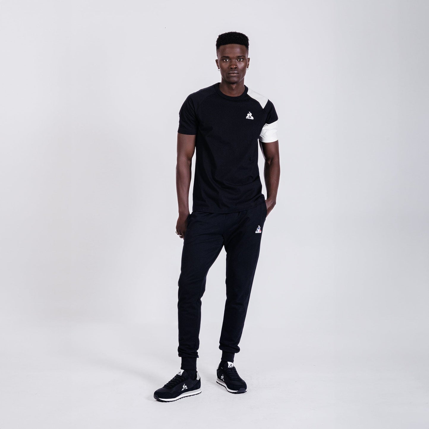 Heritage Raglan Tee No 4 Mens Black - Le Coq Sportif