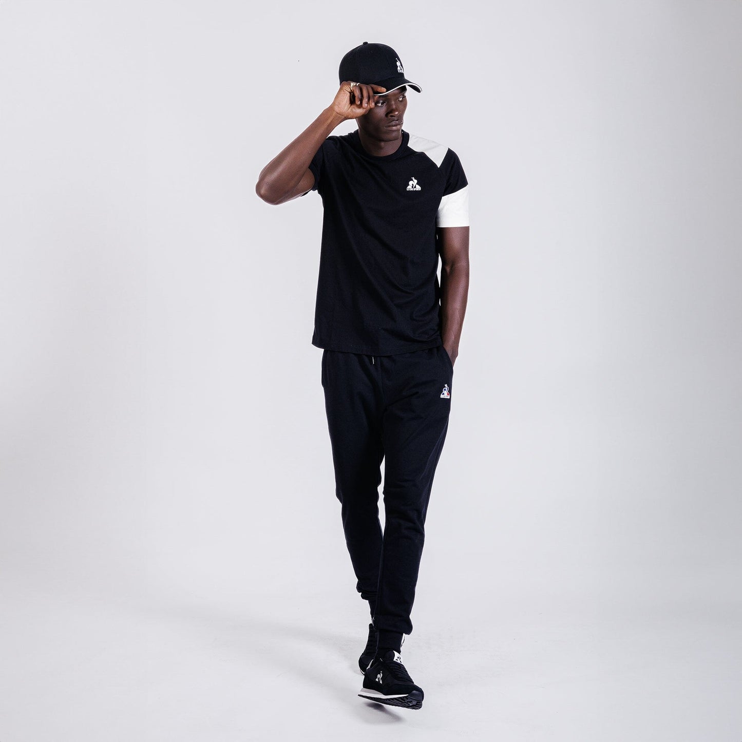 Heritage Raglan Tee No 4 Mens Black - Le Coq Sportif