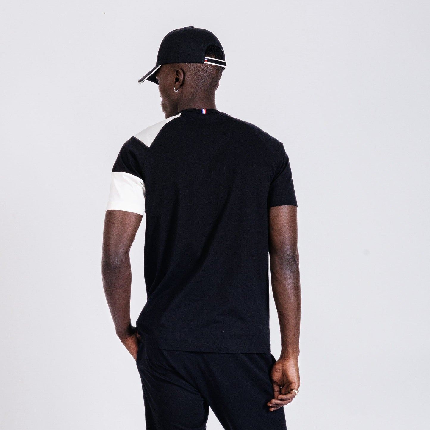 Heritage Raglan Tee No 4 Mens Black - Le Coq Sportif