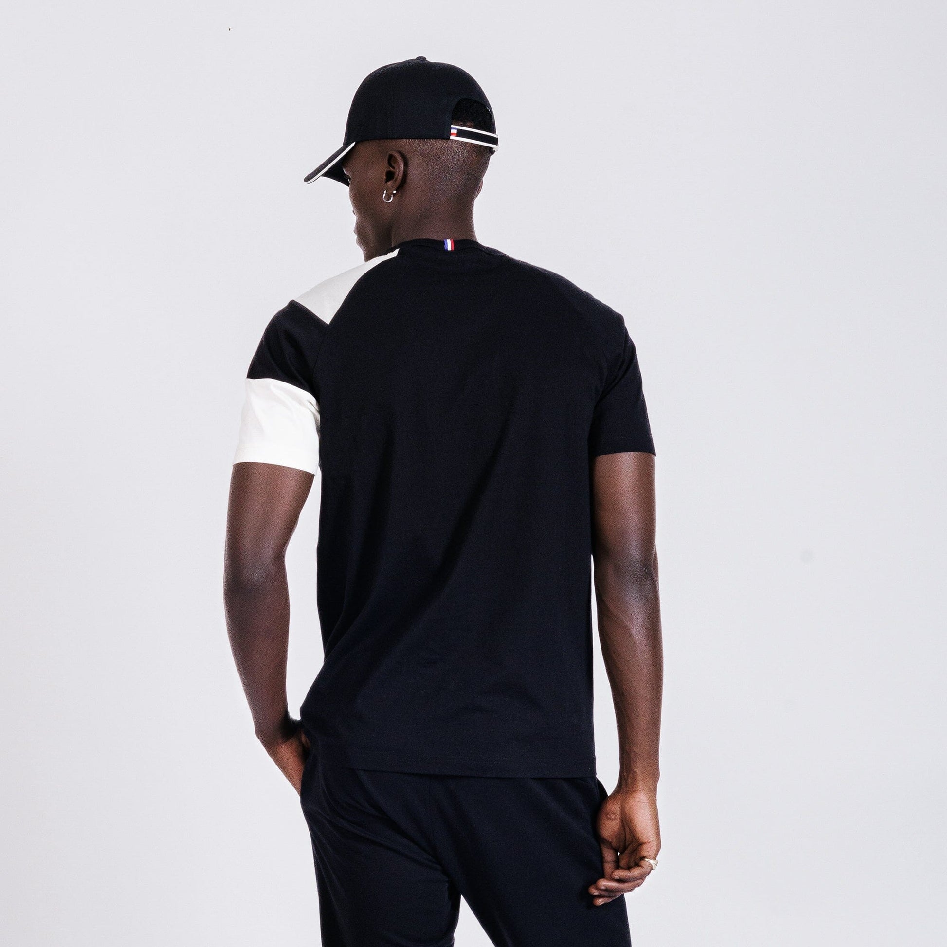 Heritage Raglan Tee No 4 Mens Black - Le Coq Sportif