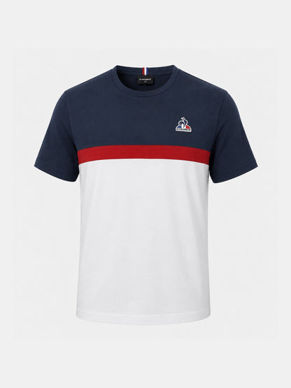 Tri Logo Tee 3 Navy White - Le Coq Sportif