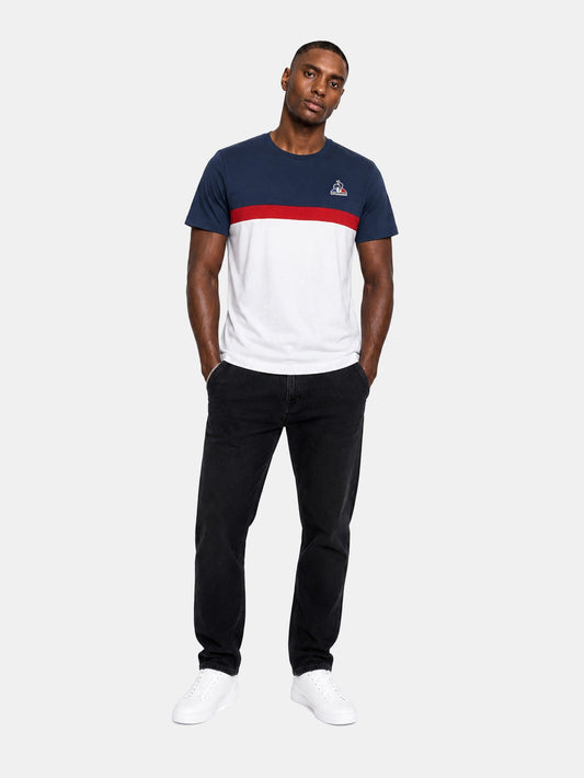 Tri Logo Tee 3 Navy White - Le Coq Sportif