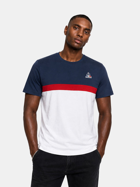 Tri Logo Tee 3 Navy White - Le Coq Sportif