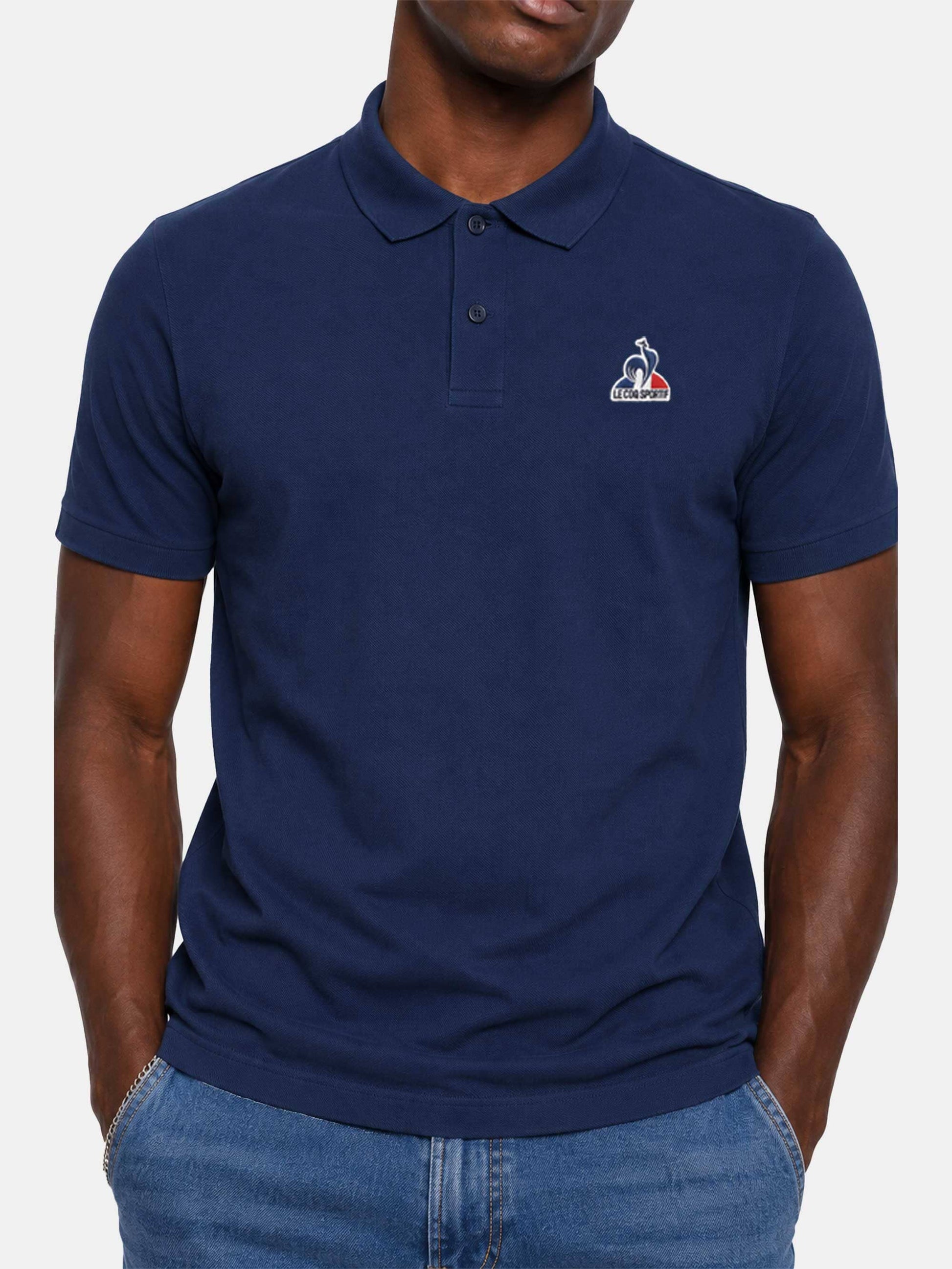 Essential Polo SS No 4 M Insignia Blue - Le Coq Sportif