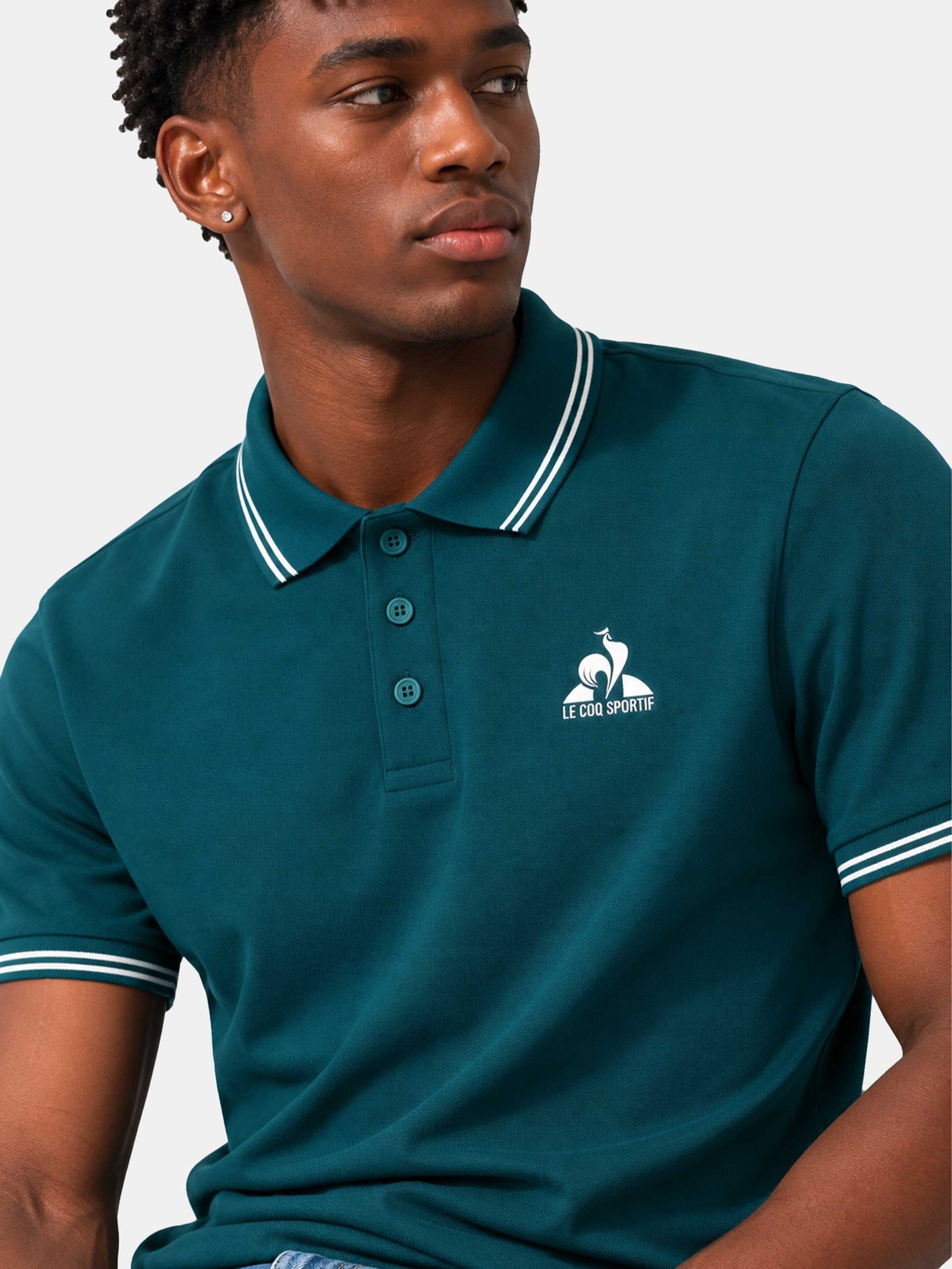 Heritage Polo No 4 Teal - Le Coq Sportif