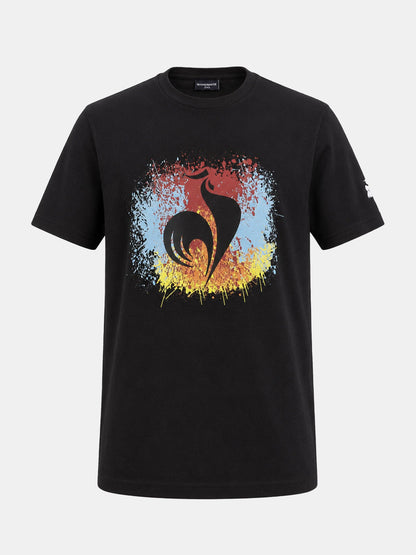 Graphic Tee SS No 3 Kids Black - Le Coq Sportif