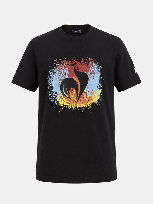 Graphic Tee SS No 3 Kids Black - Le Coq Sportif