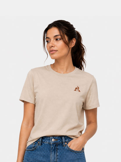 T/T Logo Tee Ladies Beige - Le Coq Sportif