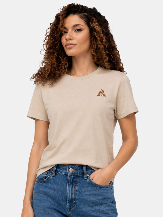 T/T Logo Tee Ladies Beige - Le Coq Sportif